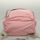PRADA Backpack Nylon Pink Silver Auth ki5661-5