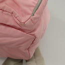 PRADA Backpack Nylon Pink Silver Auth ki5661-17