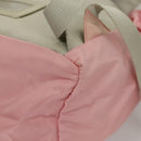 PRADA Backpack Nylon Pink Silver Auth ki5661-19