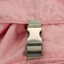 PRADA Backpack Nylon Pink Silver Auth ki5661-22