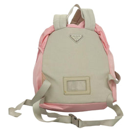 PRADA Backpack Nylon Pink Silver Auth ki5661 - 0