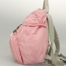 PRADA Backpack Nylon Pink Silver Auth ki5661-3
