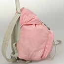 PRADA Rucksack Nylon Pink Silber Auth ki5661-4