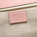 GUCCI Interlocking Chain Shoulder Bag Leather Pink Gold 510303 Auth ki5677-17