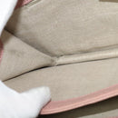 GUCCI Interlocking Chain Shoulder Bag Leather Pink Gold 510303 Auth ki5677-20