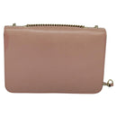 GUCCI Interlocking Chain Shoulder Bag Leather Pink Gold 510303 Auth ki5677-3