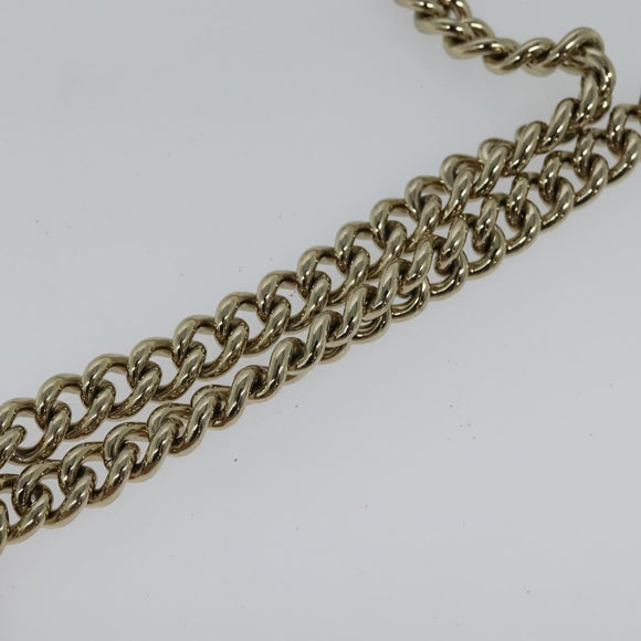 GUCCI Interlocking Chain Shoulder Bag Leather Pink Gold 510303 Auth ki5677