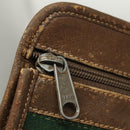 GUCCI GG Supreme Web Sherry Line Bag PVC Beige Green 017 115 4126 Auth ki5678-8