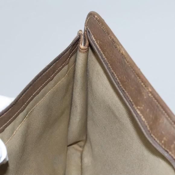 GUCCI GG Supreme Web Sherry Line Bag PVC Beige Green 017 115 4126 Auth ki5678