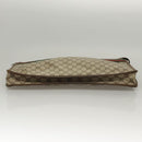 GUCCI GG Supreme Web Sherry Line Bag PVC Beige Green 017 115 4126 Auth ki5678-6