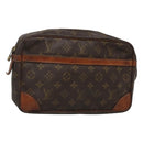 LOUIS VUITTON Monogram Compiegne 28 Clutch Bag M51845 LV Auth ki5684-1