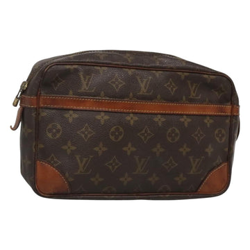 LOUIS VUITTON Monogram Compiegne 28 Clutch Bag M51845 LV Auth ki5684