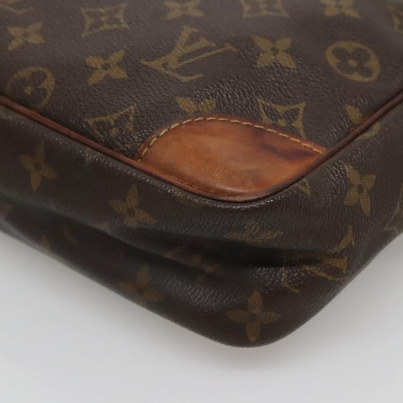 LOUIS VUITTON Monogram Compiegne 28 Clutch Bag M51845 LV Auth ki5684