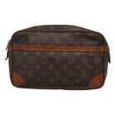 LOUIS VUITTON Monogram Compiegne 28 Clutch Bag M51845 LV Auth ki5684-13