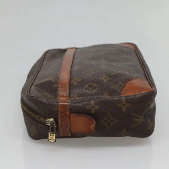 LOUIS VUITTON Monogram Compiegne 28 Clutch Bag M51845 LV Auth ki5684