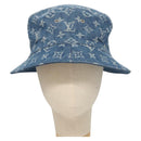 LOUIS VUITTON Monogram Denim Bucket Hat Blue M78772 LV Auth ki5688-13
