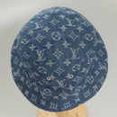 LOUIS VUITTON Monogram Denim Bucket Hat Blue M78772 LV Auth ki5688-5