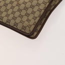 GUCCI GG Canvas Shoulder Bag Brown Silver 019 0489 Auth ki5690-10