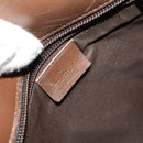 GUCCI GG Canvas Shoulder Bag Brown Silver 019 0489 Auth ki5690-16