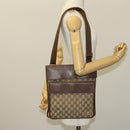 GUCCI GG Canvas Shoulder Bag Brown Silver 019 0489 Auth ki5690-22