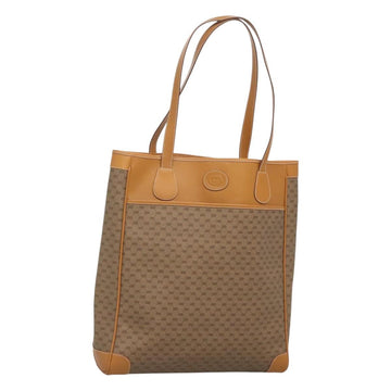 GUCCI Micro GG Supreme Tote Bag PVC Beige Gold 002 39 0173 Auth ki5697