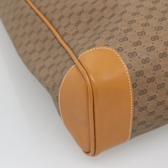 GUCCI Micro GG Supreme Tote Bag PVC Beige Gold 002 39 0173 Auth ki5697