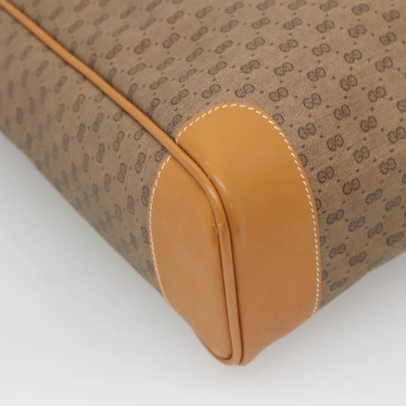 GUCCI Micro GG Supreme Tote Bag PVC Beige Gold 002 39 0173 Auth ki5697