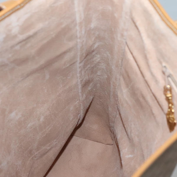 GUCCI Micro GG Supreme Tote Bag PVC Beige Gold 002 39 0173 Auth ki5697