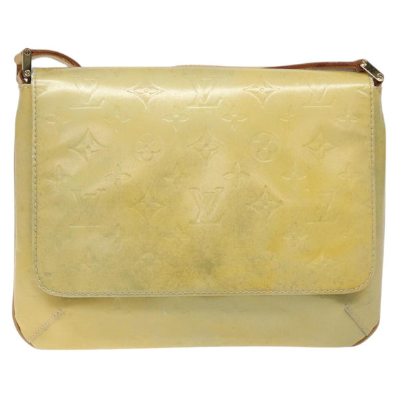 LOUIS VUITTON Monogram Vernis Thompson Street Bag Gris M91008 LV Auth ki5708