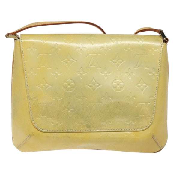 LOUIS VUITTON Monogram Vernis Thompson Street Bag Gris M91008 LV Auth ki5708