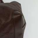 GUCCI Diamante Tote Bag PVC Gold Brown 247209 Auth ki5709-16