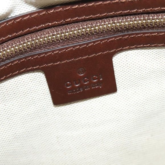 GUCCI Diamante Tote Bag PVC Gold Brown 247209 Auth ki5709