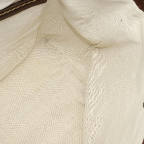 GUCCI Diamante Tote Bag PVC Gold Brown 247209 Auth ki5709