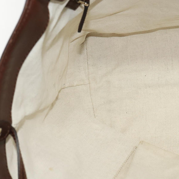 GUCCI Diamante Tote Bag PVC Gold Brown 247209 Auth ki5709