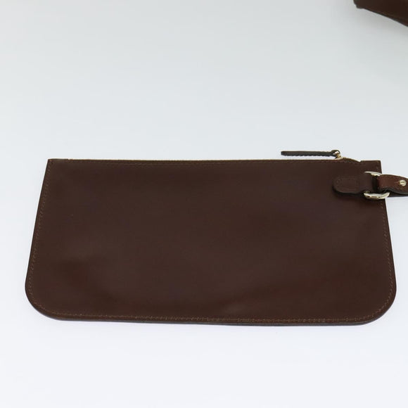 GUCCI Diamante Tote Bag PVC Gold Brown 247209 Auth ki5709