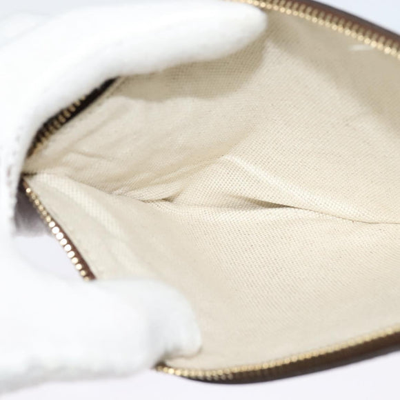 GUCCI Diamante Tote Bag PVC Gold Brown 247209 Auth ki5709