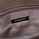 BURBERRY Nova Check Shoulder Bag Canvas Beige Brown Silver Auth ki5712-17