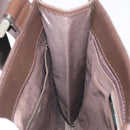 BURBERRY Nova Check Shoulder Bag Canvas Beige Brown Silver Auth ki5712-20