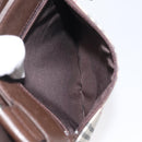 BURBERRY Nova Check Shoulder Bag Canvas Beige Brown Silver Auth ki5712-23