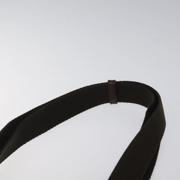 BURBERRY Nova Check Shoulder Bag Canvas Beige Brown Silver Auth ki5712