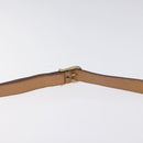 CELINE Macadam Canvas Shoulder Bag PVC Leather Brown Gold Auth ki5724-8