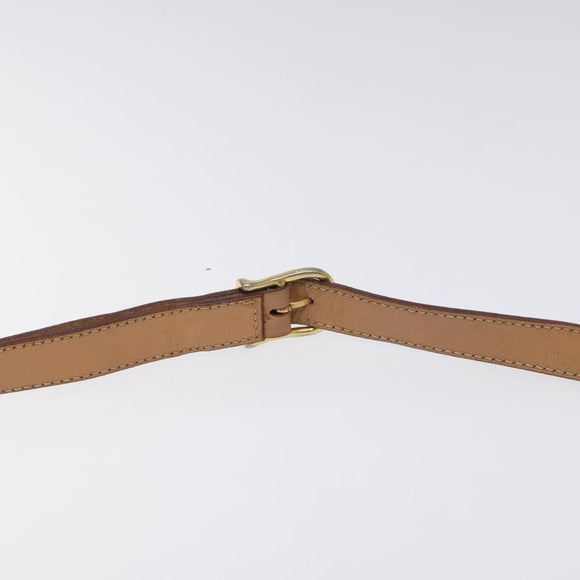 CELINE Macadam Canvas Shoulder Bag PVC Leather Brown Gold Auth ki5724