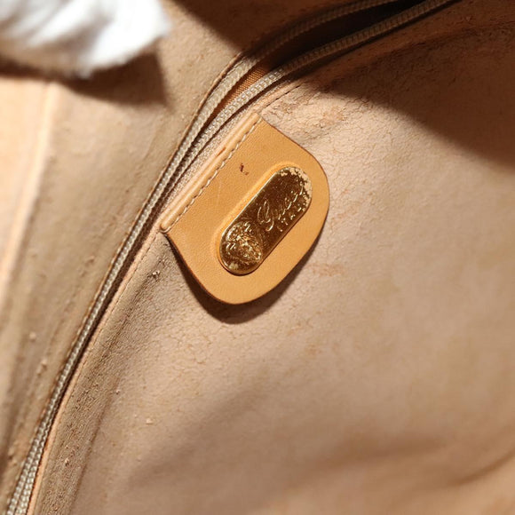 GUCCI Micro GG Supreme Shoulder Bag PVC Beige Gold 02 37 5442 Auth ki5727