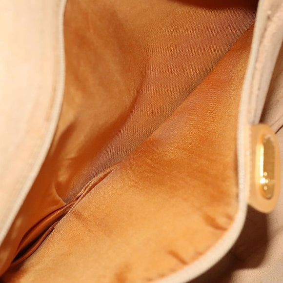 GUCCI Micro GG Supreme Shoulder Bag PVC Beige Gold 02 37 5442 Auth ki5727