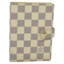 LOUIS VUITTON Damier Azur Agenda PM Day Planner Cover R20706 LV Auth ki5735-1