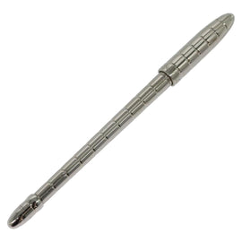 LOUIS VUITTON Styro Agenda Ballpoint Pen metal Silver LV Auth ki5736