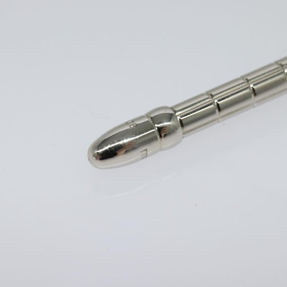 LOUIS VUITTON Styro Agenda Ballpoint Pen metal Silver LV Auth ki5736