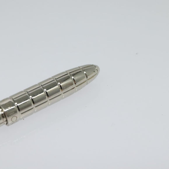 LOUIS VUITTON Styro Agenda Ballpoint Pen metal Silver LV Auth ki5736