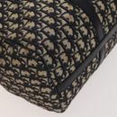 Christian Dior Trotter Canvas Mini Boston Bag Navy Silver Auth ki5738-14