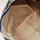 Christian Dior Trotter Canvas Mini Boston Bag Navy Silver Auth ki5738-12